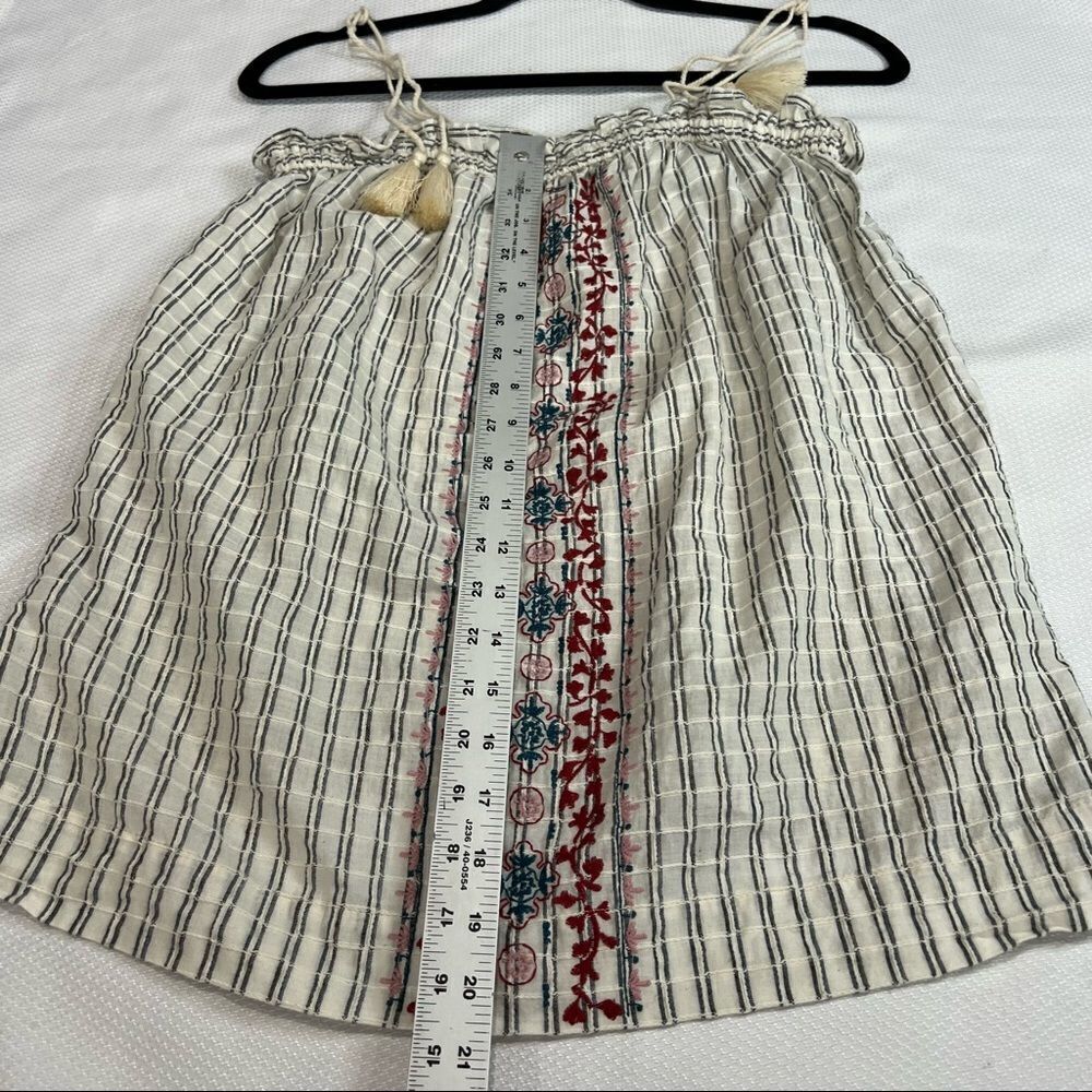Universal Thread Boho Embroidered Tie Straps Tank… - image 3